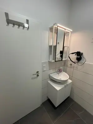 Ein Badezimmer in der Unterkunft Heimathafen Wanne