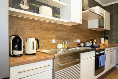 Küche/Küchenzeile in der Unterkunft Ferienwohnung für 4, mitten in Solingen