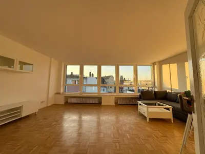 Ein Sitzbereich in der Unterkunft Ruhrgebiet-Apartments in Duisburg Stadtmitte