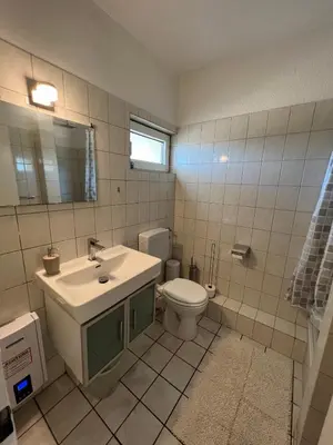 Ein Badezimmer in der Unterkunft Gemütliches Apartment in Essen