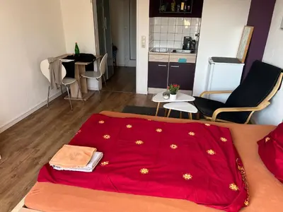 Küche/Küchenzeile in der Unterkunft Gemütliches Apartment in Essen