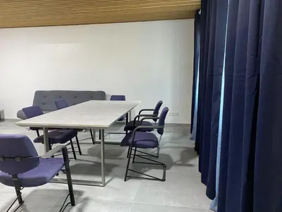 Ein Sitzbereich in der Unterkunft Kaiserswerth