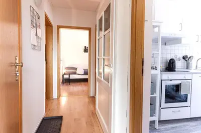 Küche/Küchenzeile in der Unterkunft Modern Apartment in Lüdenscheid