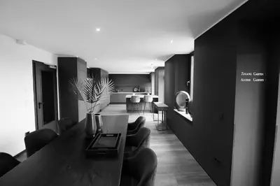 Ein Sitzbereich in der Unterkunft Sellmann´s Boutique Hotel