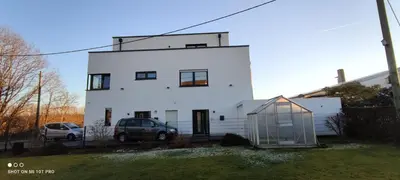 Das Gebäude in dem sich die Ferienwohnung befindet