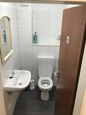 Ein Badezimmer in der Unterkunft VerwöhnWohnungDeluxe