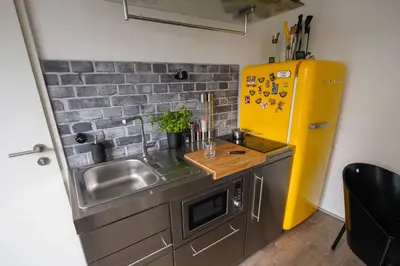 Küche/Küchenzeile in der Unterkunft Apartment Mini-Loft am Schloss