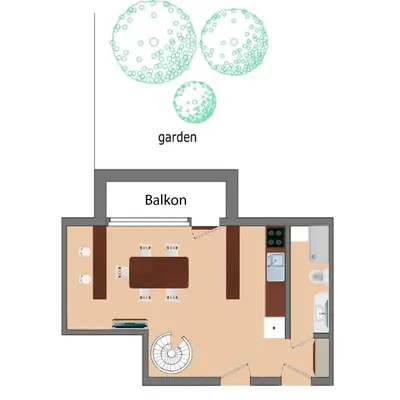 Grundriss der Unterkunft Golden Apartments