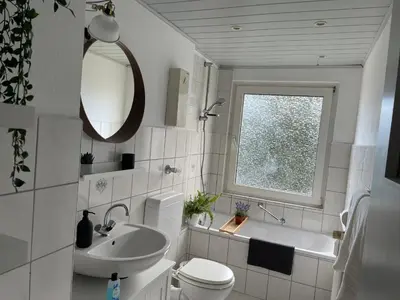 Ein Badezimmer in der Unterkunft Wohnung in Wuppertal Elberfeld