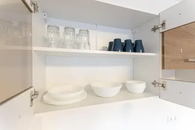 Grundriss der Unterkunft Tolstov Apartments - Several 1 Room Fitter Apartments with kitchen and washing machine - 25 Min Messe DUS