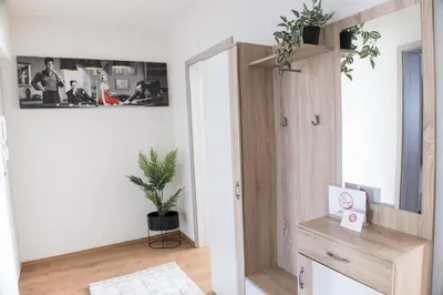 Ein Badezimmer in der Unterkunft T&K Apartments near Messe Fair Trade Düsseldorf und Airport 1B