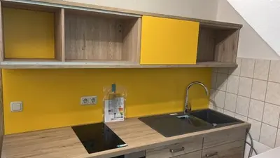 Küche/Küchenzeile in der Unterkunft Schone Monteure Wohnung in Duisburg Meiderich 47137
