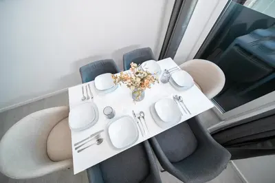 Ein Sitzbereich in der Unterkunft Favorite Stays - Suite And More - 10 Min zur Messe