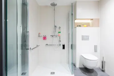 Ein Badezimmer in der Unterkunft Moxy Dortmund City