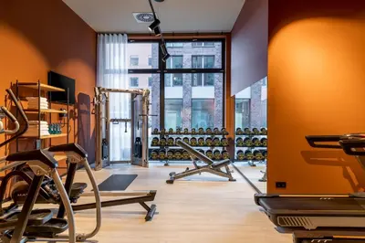 Das Fitnesscenter und/oder die Fitnesseinrichtungen in der Unterkunft Residence Inn by Marriott Dortmund City