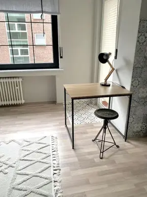 Grundriss der Unterkunft Buer City Apartment mit Balkon