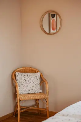 Ein Bett oder Betten in einem Zimmer der Unterkunft Holzmichel