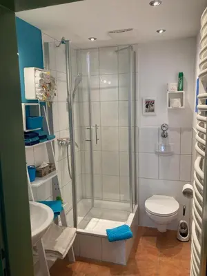 Ein Badezimmer in der Unterkunft Ferienwohnung Amsel