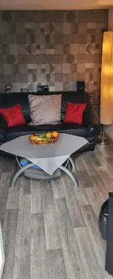 Ein Sitzbereich in der Unterkunft UnterwegsZuHause
