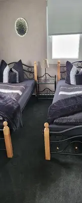 Ein Bett oder Betten in einem Zimmer der Unterkunft UnterwegsZuHause