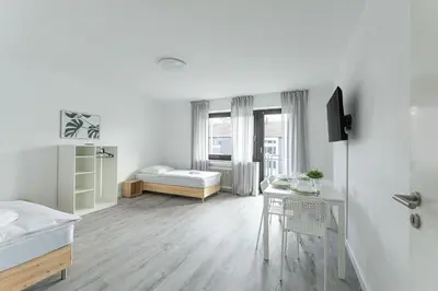 TV/Unterhaltungsangebot in der Unterkunft T&K Apartments-Comfortable 2 and 3 room apartments in Oberhausen