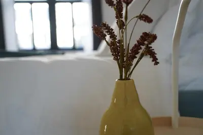 Ein Bett oder Betten in einem Zimmer der Unterkunft Luxuriöses Altbau im Szenenviertel