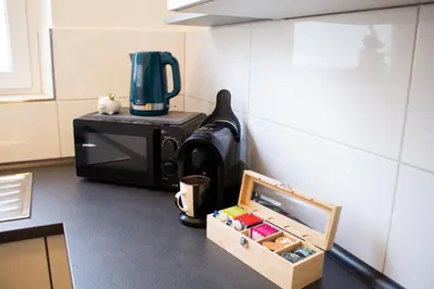Küche/Küchenzeile in der Unterkunft Exklusives Apartment für 1 bis 3 Personen
