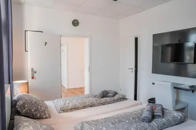 Ein Bett oder Betten in einem Zimmer der Unterkunft Buer Appartment