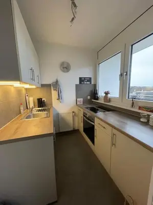 Küche/Küchenzeile in der Unterkunft Apartment mit schönem Ausblick