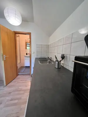 Küche/Küchenzeile in der Unterkunft 3 Zimmer, 5 Schlafplätze, zentral Hagen Süd, 4 min zur A45, frei parken
