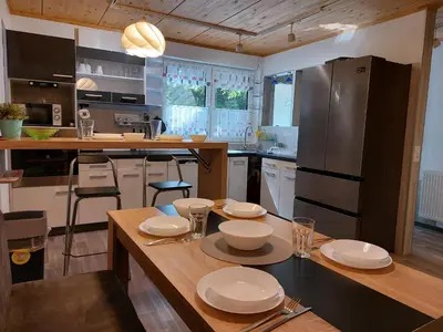 Küche/Küchenzeile in der Unterkunft APARTMENTHAUS 