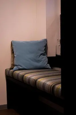 Ein Bett oder Betten in einem Zimmer der Unterkunft Strandhaus Hagen
