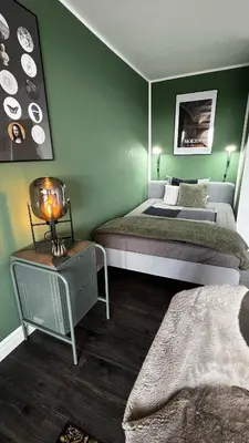 Ein Bett oder Betten in einem Zimmer der Unterkunft BOSTEL 54 - Apartment, Altstadt, Aufzug, Hunde willkommen