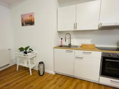 Küche/Küchenzeile in der Unterkunft schönes Apartment - Netflix-Nespresso