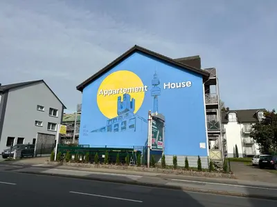 Das Gebäude in dem sich die Ferienwohnung befindet