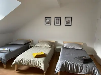 Ein Bett oder Betten in einem Zimmer der Unterkunft SANO - Hagen - Eckesey