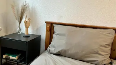 Ein Bett oder Betten in einem Zimmer der Unterkunft Gemütliches Apartment