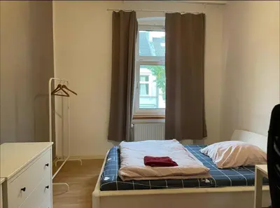 Ein Bett oder Betten in einem Zimmer der Unterkunft Lovely room in Düsseldorf nearly Düsseldorf Hbf