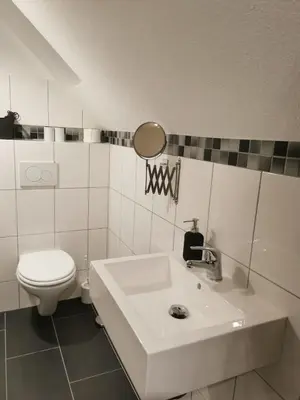 Ein Badezimmer in der Unterkunft Ferienwohnungen Recklinghausen-Nord