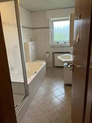 Ein Badezimmer in der Unterkunft Apartment Geronimo