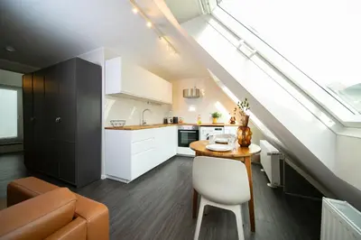 Küche/Küchenzeile in der Unterkunft Favorite Stays -Suite and More - Altstadt