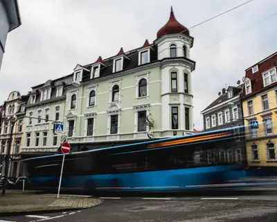Das Gebäude in dem sich die Ferienwohnung befindet
