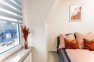 Ein Bett oder Betten in einem Zimmer der Unterkunft Loft mit Billard-Tisch und PS4