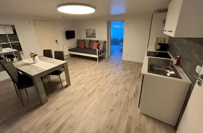 Küche/Küchenzeile in der Unterkunft Zuhause bei Zampich