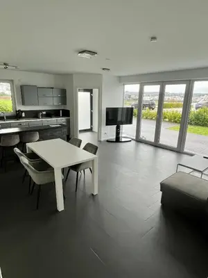 Küche/Küchenzeile in der Unterkunft Luxuswohnung direkt am Phönixsee