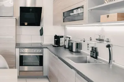 Küche/Küchenzeile in der Unterkunft Soulplace Studioapartment Gelsenkirchen