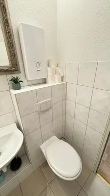 Ein Badezimmer in der Unterkunft Monteur & Messezimmer Ratingen-Duesseldorf