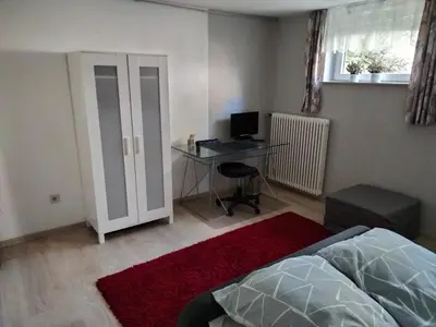 Ein Bett oder Betten in einem Zimmer der Unterkunft Ferienwohnung CoCo