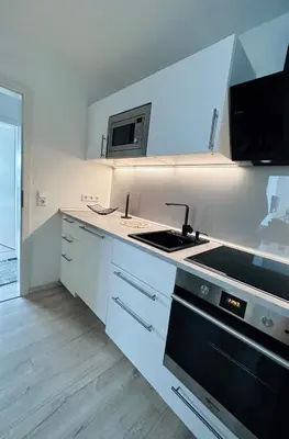 Küche/Küchenzeile in der Unterkunft Ferienwohnung am Hengsteysee