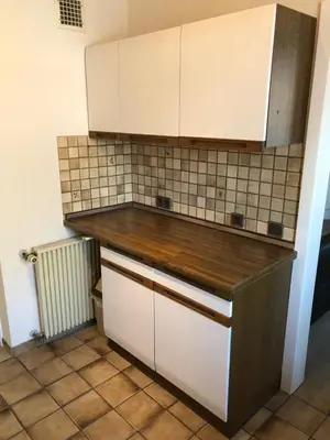 Küche/Küchenzeile in der Unterkunft Ferienwohnung Ostendorf